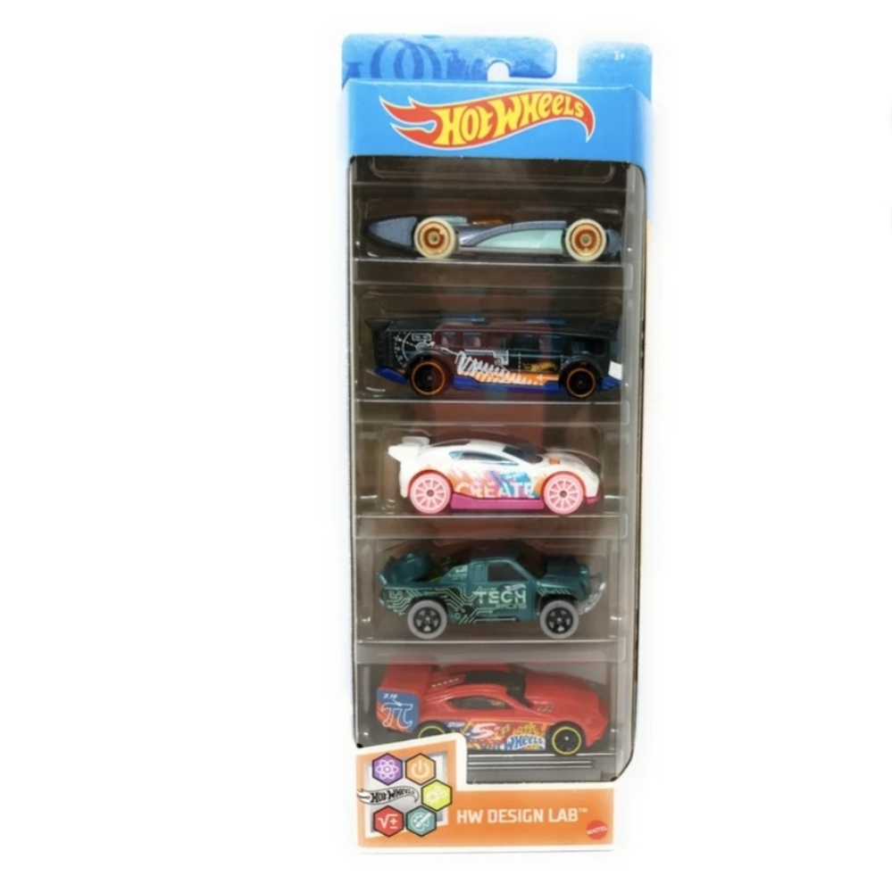HOT WHEELS 50th ANNIVERSARY DESIGN LAB DEBUT SERIES DIECAST CARS SET 2018 NWT SO